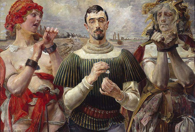 Jacek Malczewski Polish Hamlet - Portrait of Aleksander Wielopolski. France oil painting art